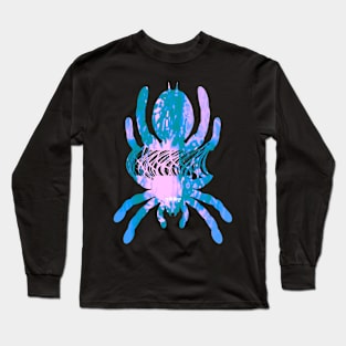 Tarantula Silhouette 54 (Tie Dye) Long Sleeve T-Shirt